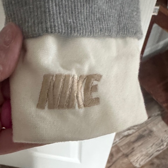 Gray and Cream Women's Hoodie - Picture 3 of 3